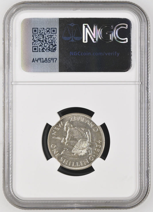 1934 New Zealand Shilling NGC MS65 - Arts & Entertainment > Hobbies & Creative Arts > Collectibles > Collectible Coins & Currency > Collectible Coins > Rare Coins from The Half Crown