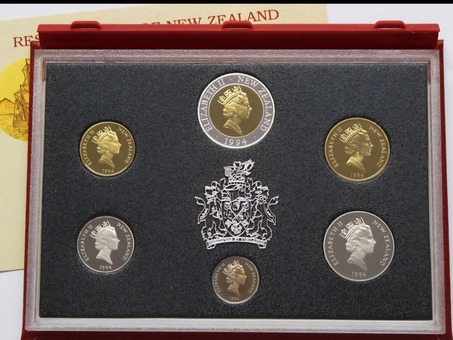 1994 Endeavour Proof Coin Set,  Bi-Metal 50 cent