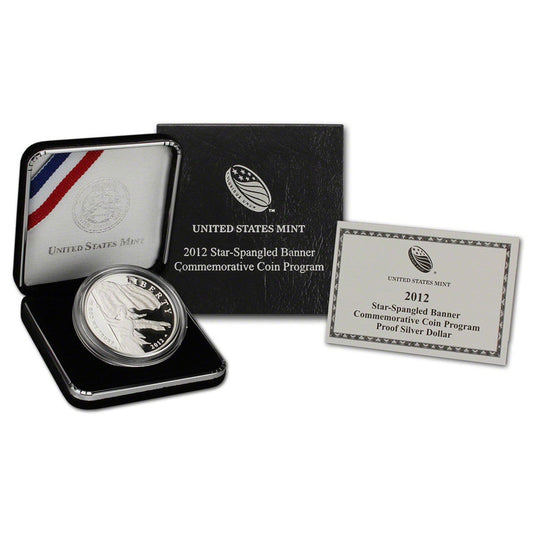 2012 United States Star Spangled Banner $1 Silver Proof