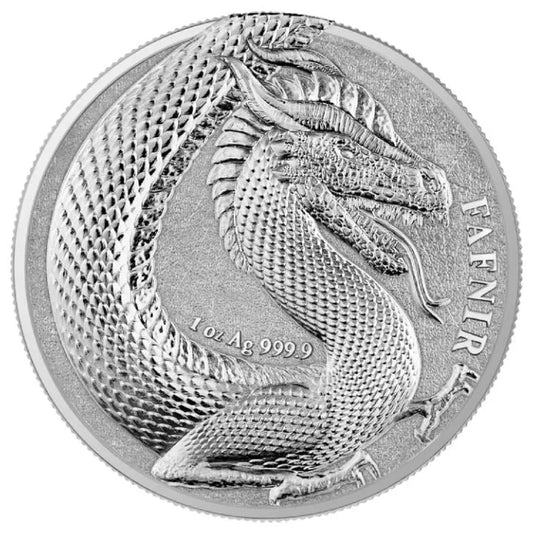 2020 Germany 5 Mark, Germania Beasts Fafnir 1 oz Silver