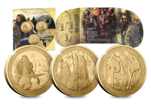 The Hobbit: An Unexpected Journey Brilliant Uncirculated Coin Set - Arts & Entertainment > Hobbies & Creative Arts > Collectibles > Collectible Coins & Currency > Collectible Coins > Commemorative Coins from The Half Crown