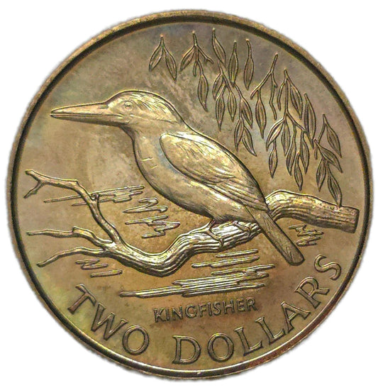 1993 New Zealand $2, Kingfisher
